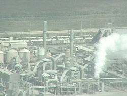 Phosphate Fertilizer Industry Facility in Central Florida, where the chemicals used in water fluoridation are obtained from this industry's pollution control equipment.